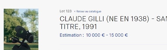 Claude Gilli estimation